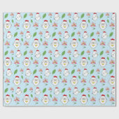 Cute Cartoon Chicken Illustration Geschenkpapier (Flach)