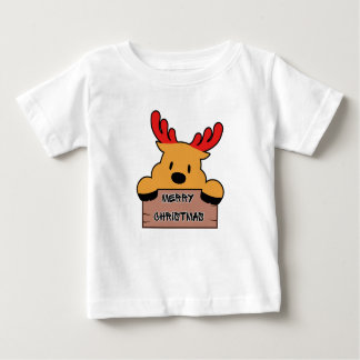 Cute Cartoon Christmas Reindeer Baby T-shirt