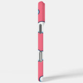 Cute Cartoon Cloud Pattern on Pink Case-Mate iPhone Hülle (Rückseite / Rechts)