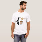 Cute Cartoon Coffee Design – T-Shirt for Coffee Lo (Vorne ganz)