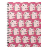 Cute Cartoon Dancing Pig Notebook Notizblock (Vorderseite)