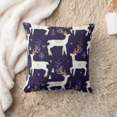 Cute cartoon deer seamless pattern, nursery backgr kissen (Decke)