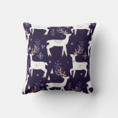 Cute cartoon deer seamless pattern, nursery backgr kissen (Rückseite)