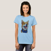 Cute Cartoon Dog T-Shirt (Vorne ganz)