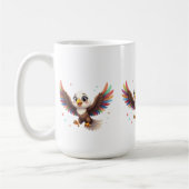 Cute Cartoon Eagle Flying – Friendly Vector Art Kaffeetasse (Links)