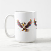 Cute Cartoon Eagle Flying – Friendly Vector Art Kaffeetasse (Links)