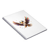 Cute Cartoon Eagle Flying – Friendly Vector Art Notizblock (Rechte Seite)