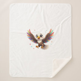 Cute Cartoon Eagle Flying – Friendly Vector Art Sherpadecke