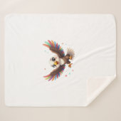 Cute Cartoon Eagle Flying – Friendly Vector Art Sherpadecke (Vorderseite (Horizontal))