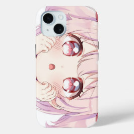 Cute Cartoon Face Girl Case-Mate iPhone Hülle