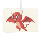 Cute cartoon flying devil autolufterfrischer (Rückseite)