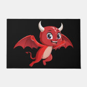 Cute cartoon flying devil fußmatte (Vorderseite)