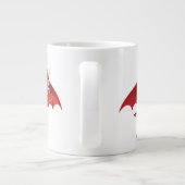 Cute cartoon flying devil Jumbo-Tasse (Rückseite)