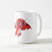 Cute cartoon flying devil kaffeetasse (VorderseiteRechts)