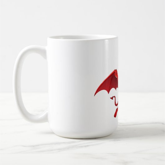 Cute cartoon flying devil kaffeetasse (Links)