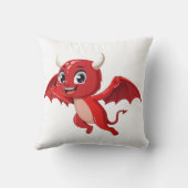 Cute cartoon flying devil kissen (Rückseite)