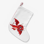 Cute cartoon flying devil kleiner weihnachtsstrumpf (Vorderansicht (hängend))