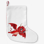 Cute cartoon flying devil kleiner weihnachtsstrumpf (Vorderseite)