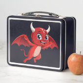 Cute cartoon flying devil metall brotdose (Beispiel)