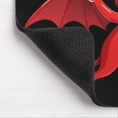 Cute cartoon flying devil mousepad (Ecke)