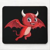 Cute cartoon flying devil mousepad (Vorne)