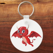 Cute cartoon flying devil schlüsselanhänger (Rückseite)
