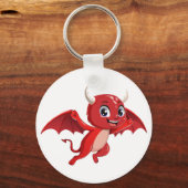 Cute cartoon flying devil schlüsselanhänger (Vorderseite)