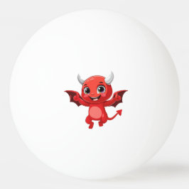 Cute cartoon flying devil tischtennisball