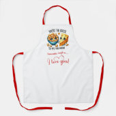 Cute Cartoon Food Custom I Love You Gift Apron Schürze (Vorderseite)