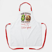 Cute Cartoon Food Custom Sweet Valentine Apron Schürze (Vorderseite)