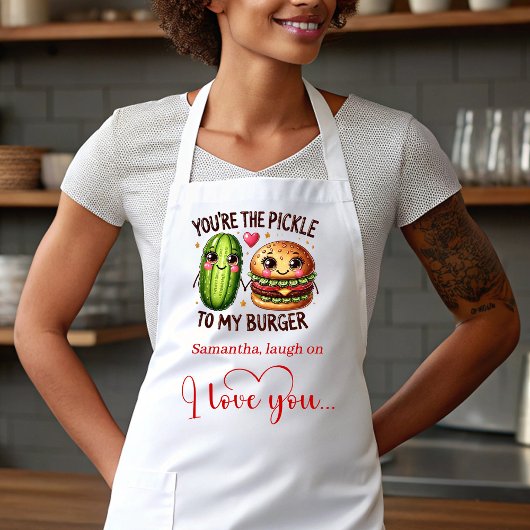 Cute Cartoon Food Custom Sweet Valentine Apron Schürze