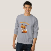 Cute Cartoon Fox – Adorable Kawaii Style Sweatshirt (Vorne ganz)