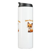 Cute Cartoon Fox – Adorable Kawaii Style Thermosbecher (Nach rechts gedreht)