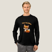 Cute Cartoon Fox – Adorable Kawaii Style Tri-Blend Shirt (Volle Vorderseite)