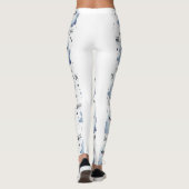 Cute Cartoon Ghost Pattern with Boo Speech Bubbles Leggings (Rückseite)