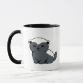 Cute Cartoon Honey Badger Tasse (Links)