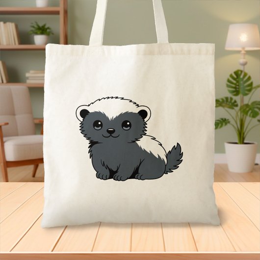 Cute Cartoon Honey Badger Tragetasche