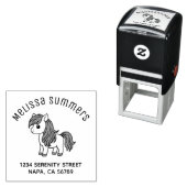Cute Cartoon Horse Pony Arch Address Permastempel (Beispiel)