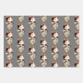 Cute Cartoon Kids & Rainbow Characters Geschenkpapier Set (Vorderseite 2)