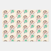 Cute Cartoon Kids & Rainbow Characters Geschenkpapier Set (Vorderseite)