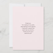 Cute Cartoon Kitten in a Box with Hearts Dankeskarte (Rückseite)