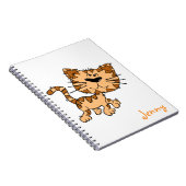 Cute Cartoon Kitty Notizblock (Rechte Seite)