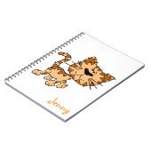 Cute Cartoon Kitty Notizblock (Linke Seite)