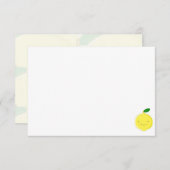 Cute Cartoon Lemon Blank Mitteilungskarte (Vorne/Hinten)