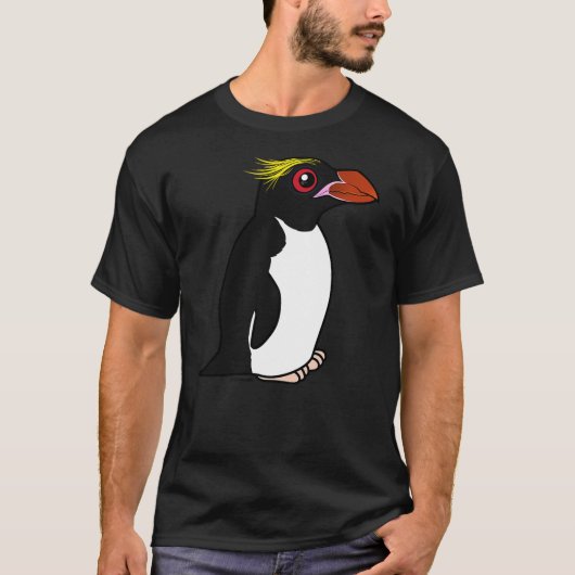 Cute Cartoon Penguin Bird Macaroni Penguin Birdor T-Shirt (Vorderseite)