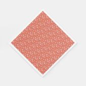 cute cartoon pet dog corgis pattern red background serviette (Ecke)
