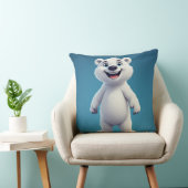 Cute Cartoon Polar Bear Character  Kissen (Stuhl )