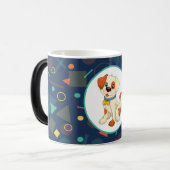  Cute Cartoon Puppy Geometric Verwandlungstasse (Vorderseite Links)