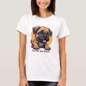 Cute Cartoon Puppy T-Shirt (Vorderseite)