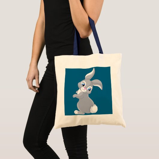 Cute Cartoon Rabbit Tragetasche (Vorderseite (Produkt))